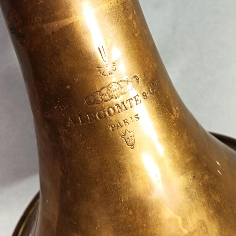 CLAIRON DE TRADITION FANFARE MUSICIENS ARMEE FRANCAISE A. LECOMTE & Cie PARIS MEDAILLE 1867 ET 1878 DATES 1912